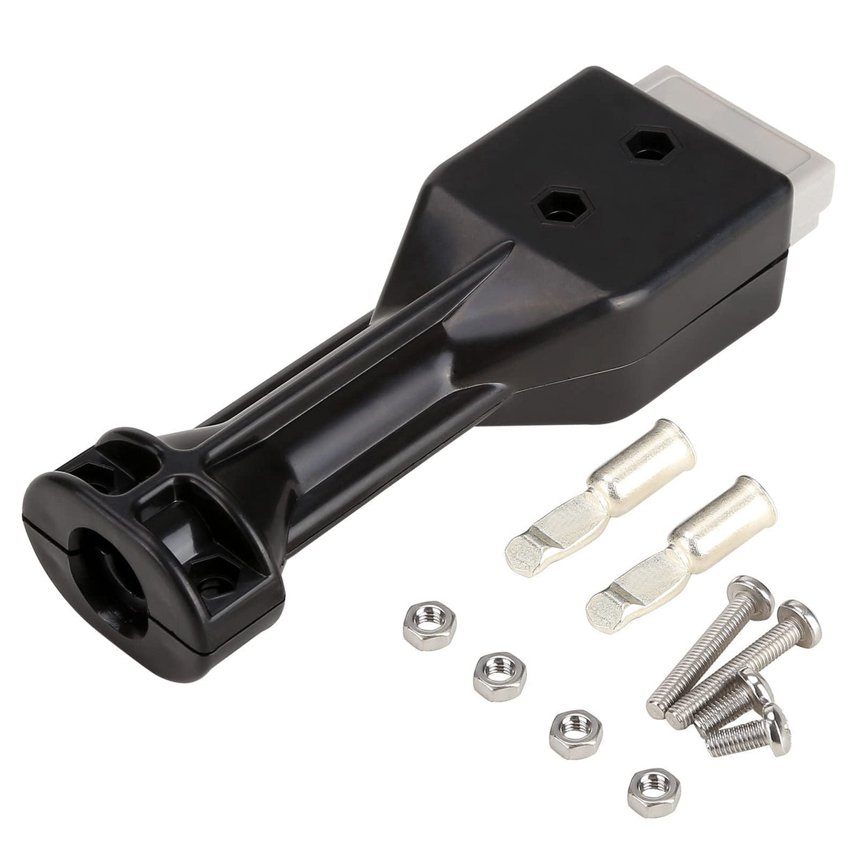 10L0L lock nuts and bolts for secure SB50 plug mounting.