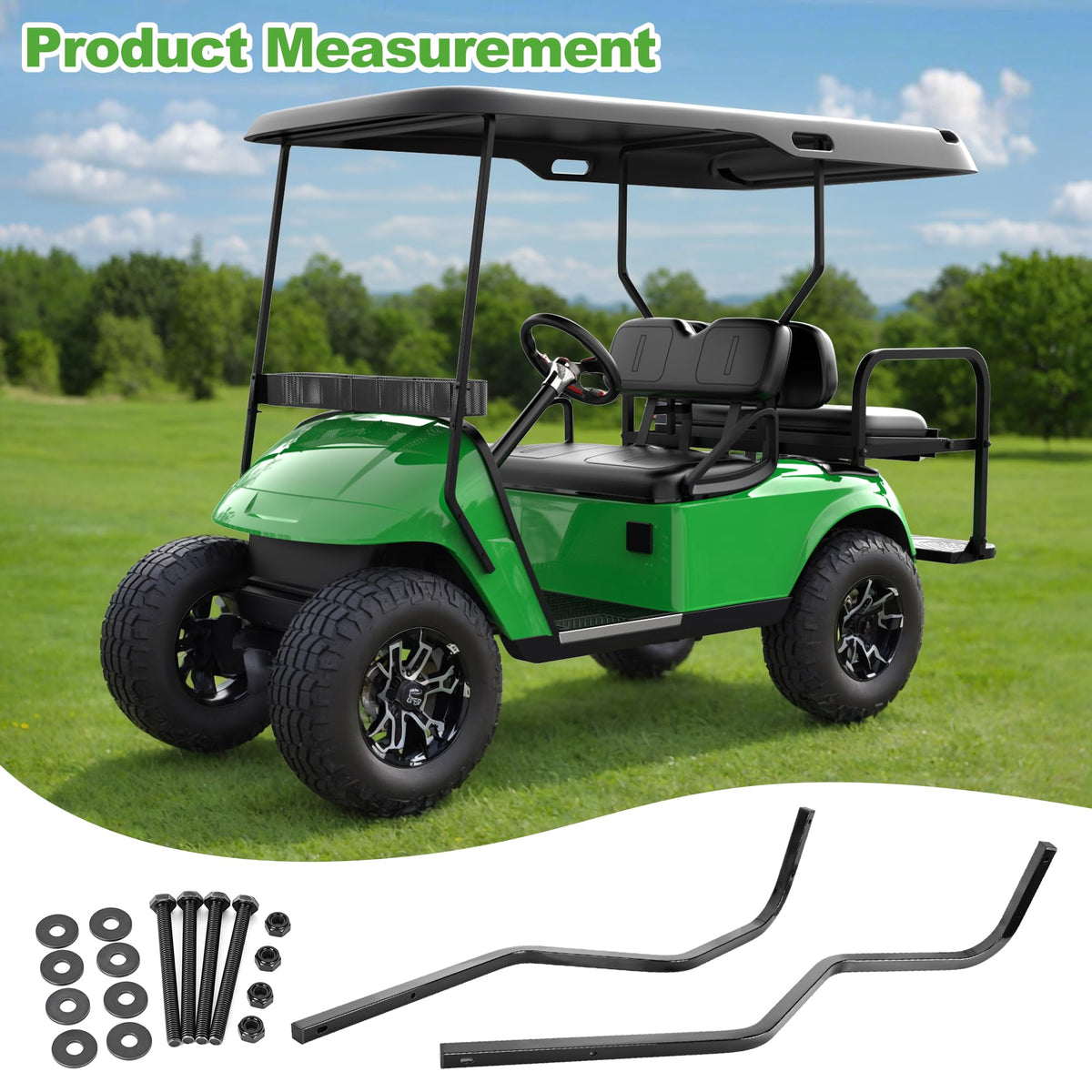 Long-top 88-inch compatibility bracket by 10L0L for EZGO TXT