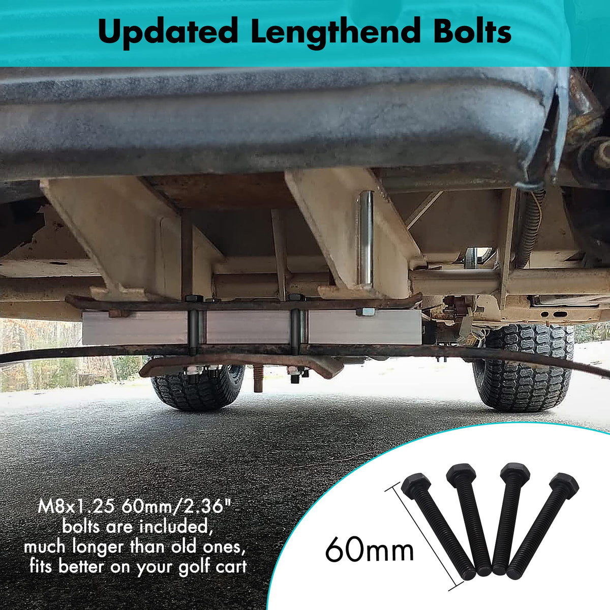 Low-profile tires gain front clearance with 10L0L lift.