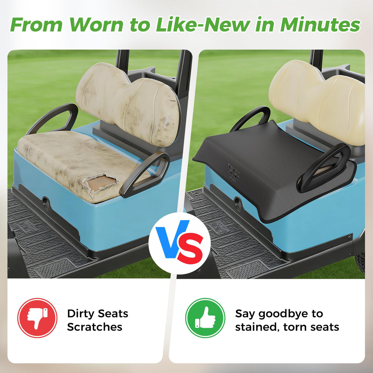 10L0L machine-washable seat cover for easy maintenance