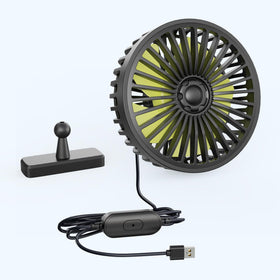 10L0L Magnetic Golf Cart Fan 360-degree rotation for precise cooling while driving.