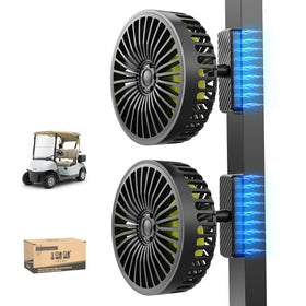 10L0L Magnetic Golf Cart Fan base mount enables quick, tool-free attachment to metal surfaces.