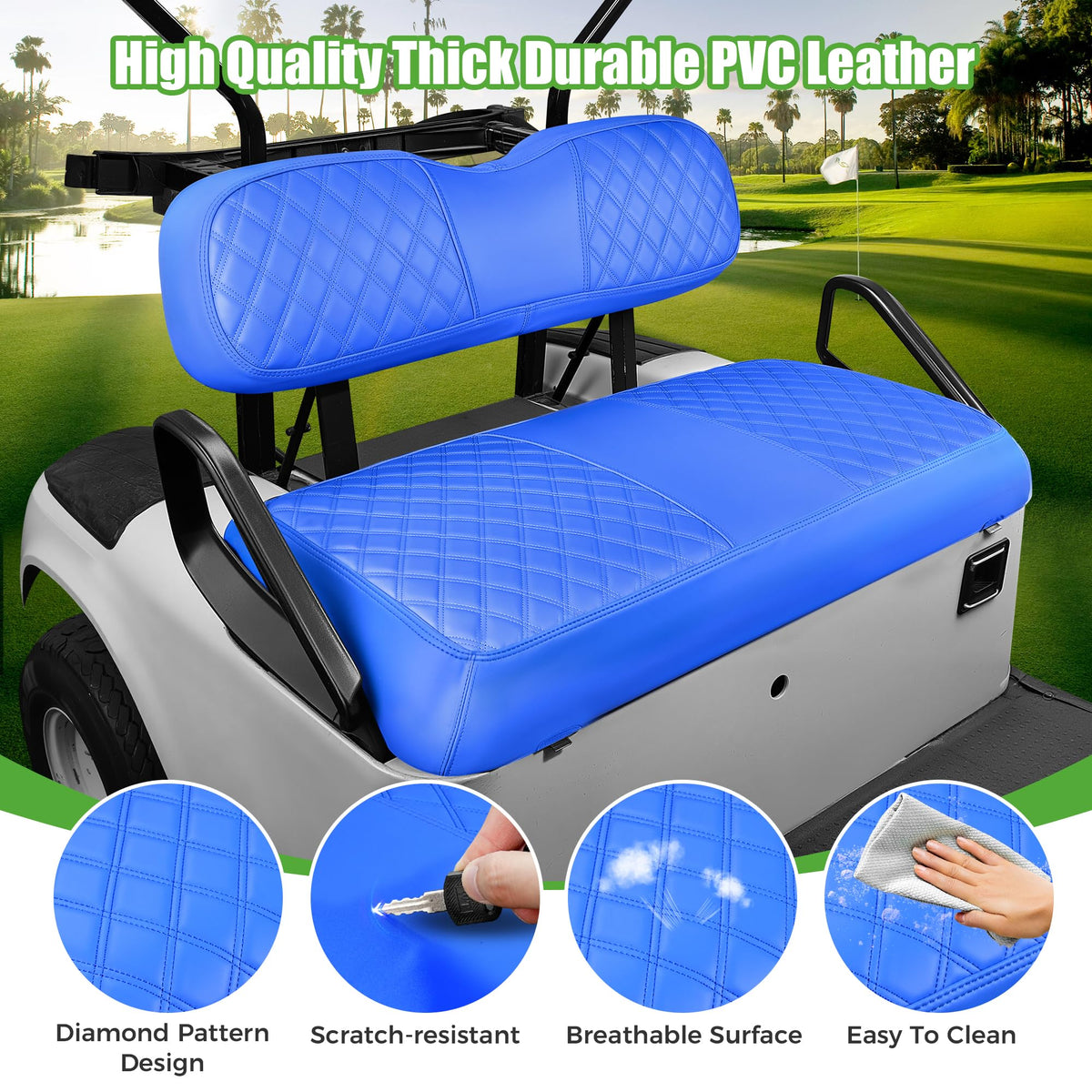 10L0L marine-grade vinyl leather seat cover offers waterproof protection for daily use
