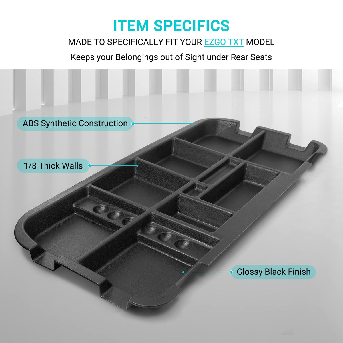 10L0L Matte texture tray enhances grip and durability