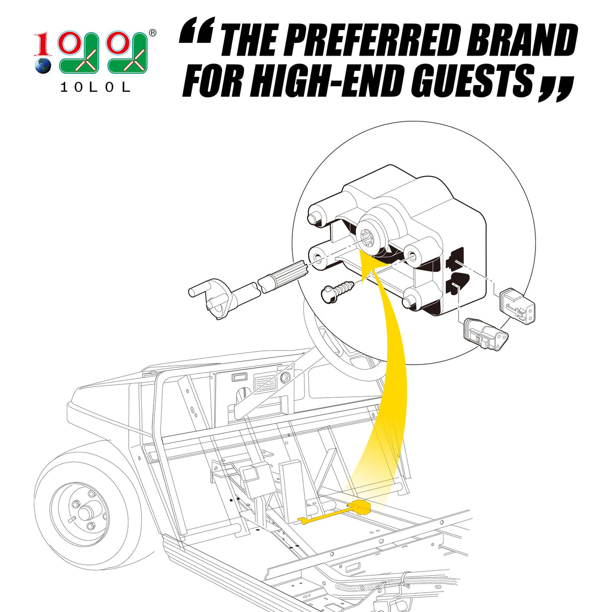 DS IQ/Precedent 48V compatibility drive bar shown in use.