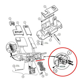 10L0L MCOR replacement for Club Car DS/Carryall carts shown.