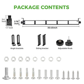10L0L black-coated brackets for durability on outdoor use