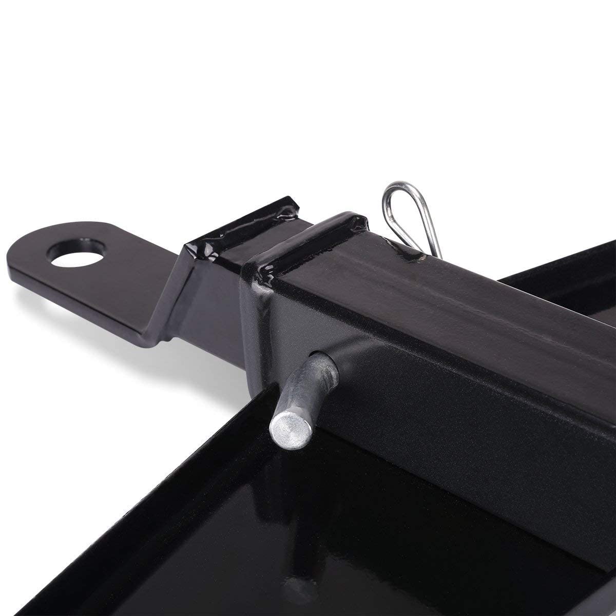 Modified rear footrest area requiring drilling for fit