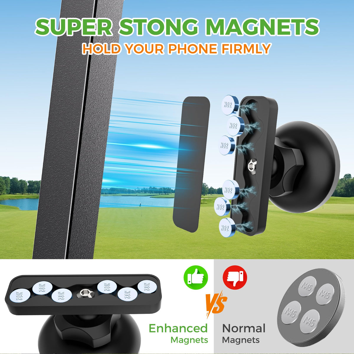 10L0L mounts to iron golf cart frame without tools