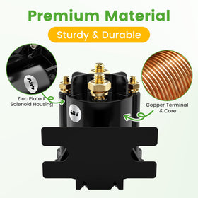 10L0L MPT 800/1000 solenoid with visible wiring demonstrates 48V system compatibility