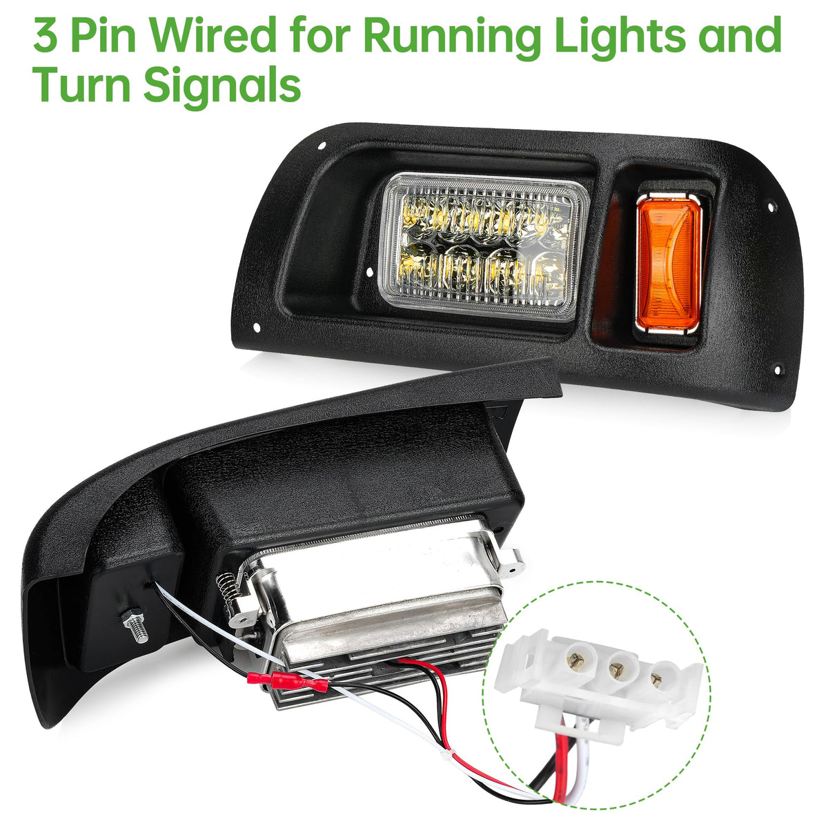 10L0L night driving illumination from DS headlight kit in action