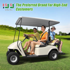 10L0L EZGO TXT installation shows no-drill fit for easy upgrading