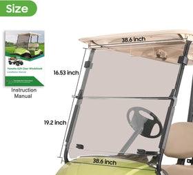 10L0L no-drill installation for Yamaha G29 Drive windshield