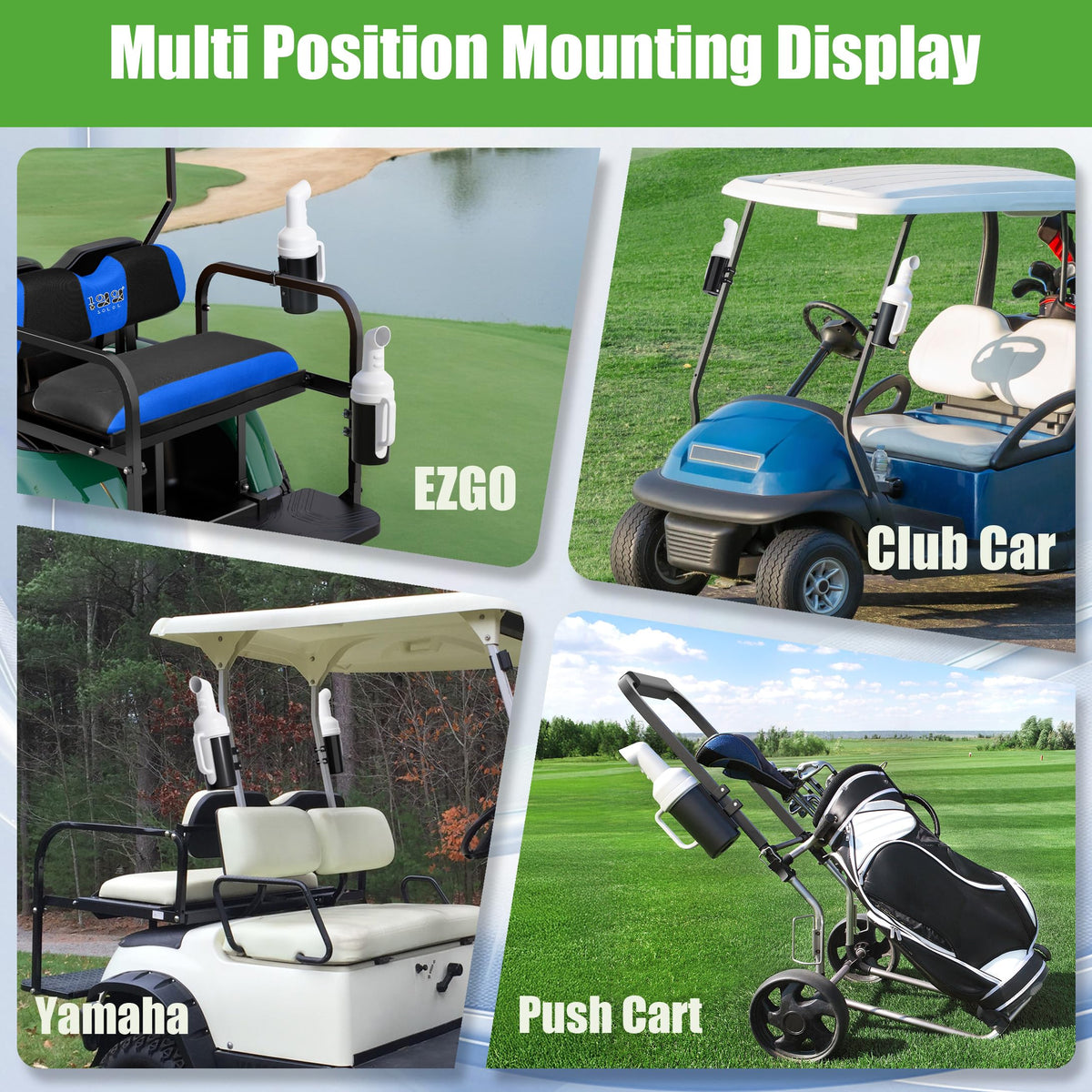 10L0L no-drill installation kit for quick mounting on golf carts
