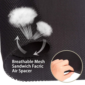 Non-slip anti-static surface helps keep seats in place