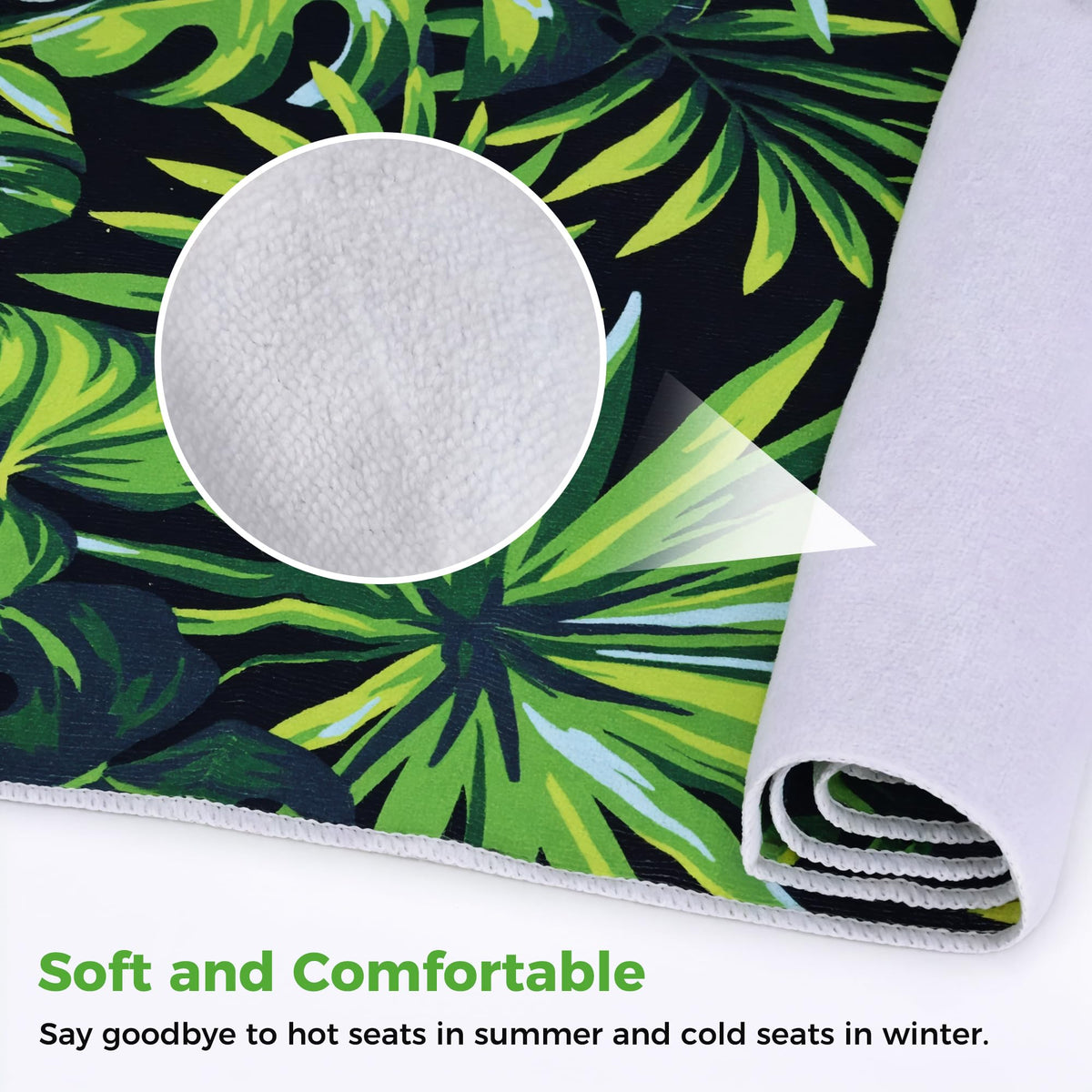 10L0L non-slip backing keeps the seat cover securely in place