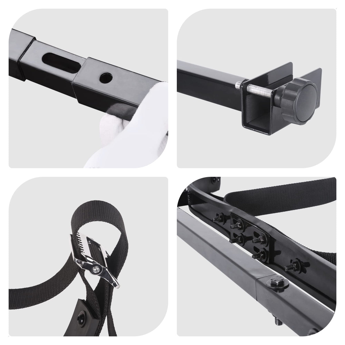 10L0L Nylon bottom-strap keeps bags secure during transit