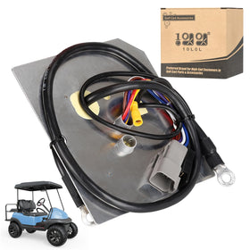 10L0L OBC fits Club Car Precedent 04-15 front view, showing compatibility and energy regulation