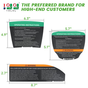 10L0L OEM 101621601 sticker validates compatibility with 2012-up models.