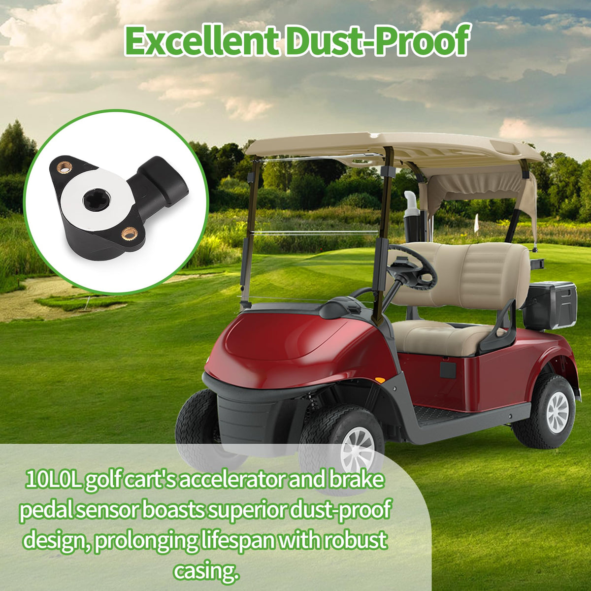 10L0L OEM 600019 reference supports easy replacement in EZGO RXV carts