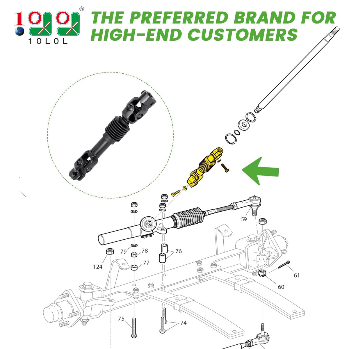 10L0L OEM-70580G01 label confirms correct part and easy replacement.