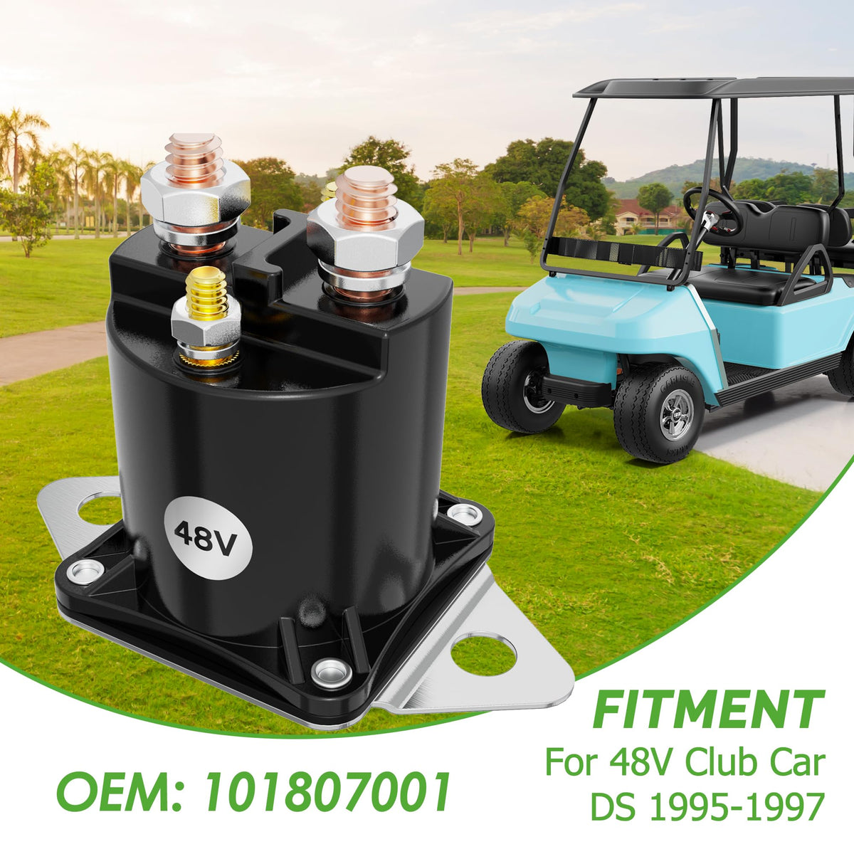 10L0L OEM replacement parts 101807001 0876 1118 support confident Club Car DS repairs.