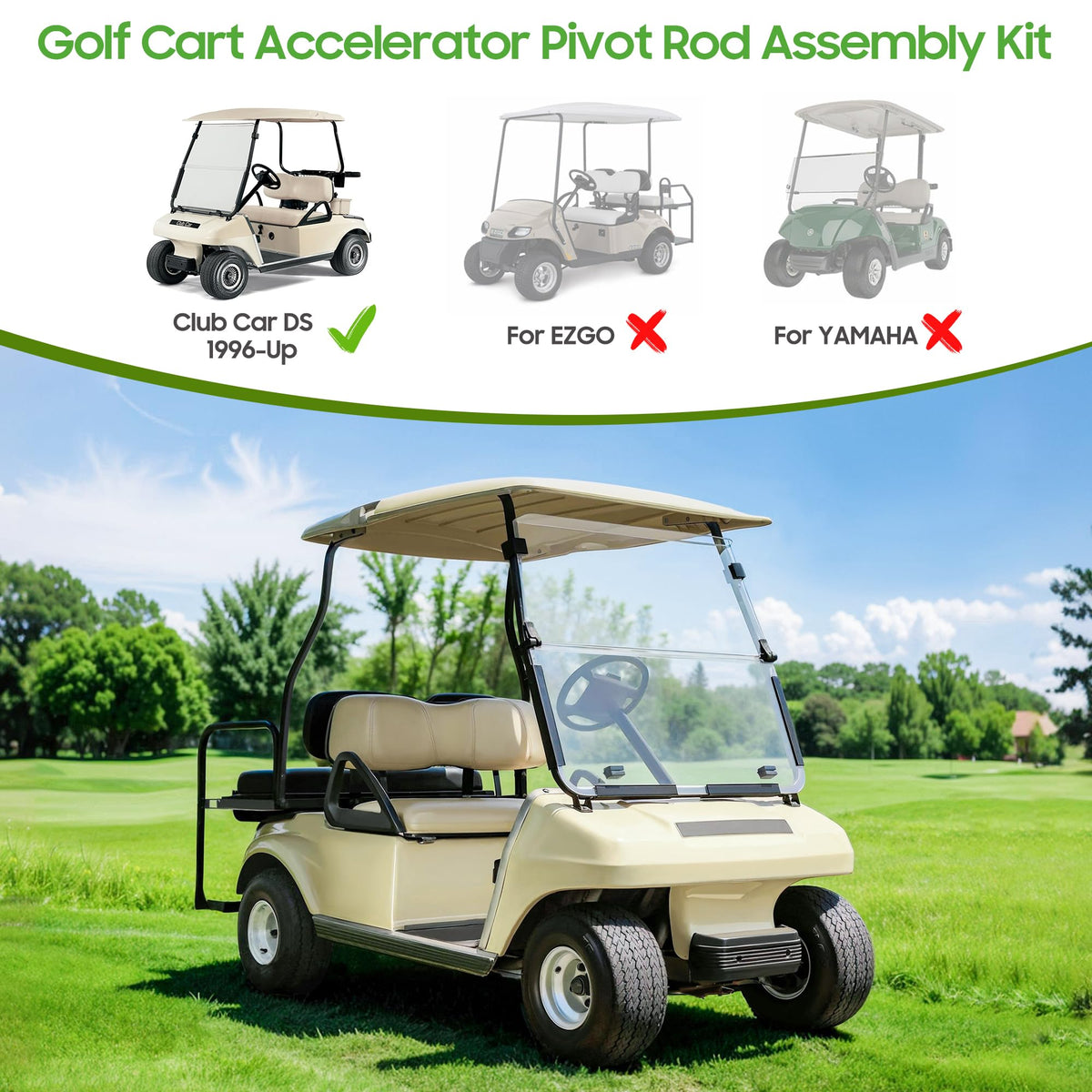 Direct OEM replacement for 1020260-01 and 1017325 on Club Car DS