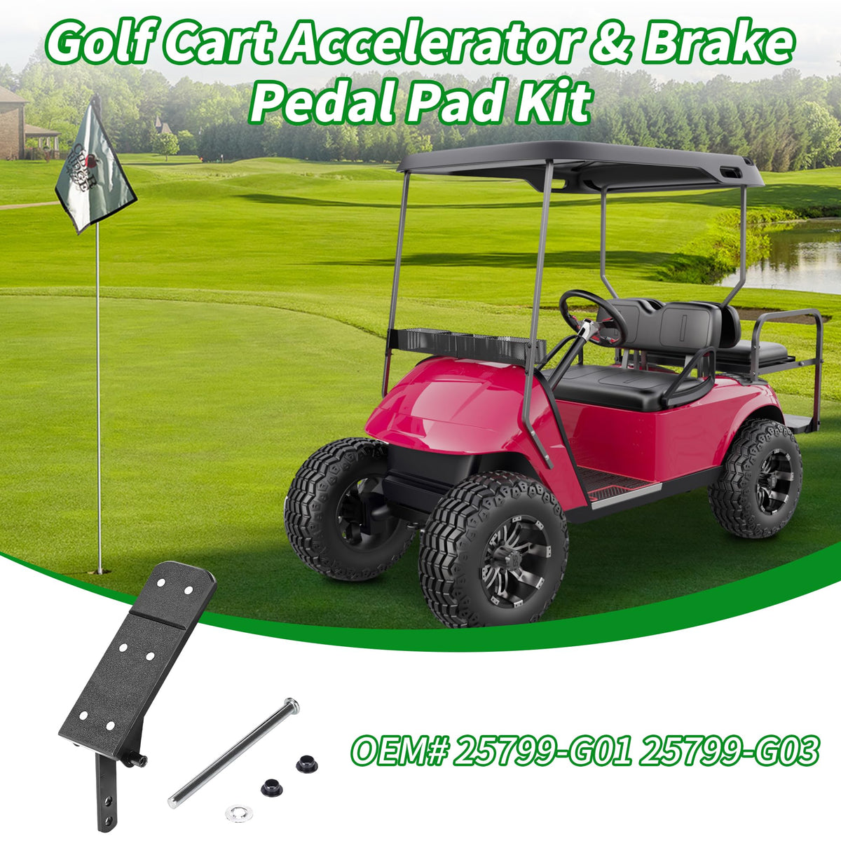 OEM replacement for 25799-G01 with easy fit on EZGO TXT