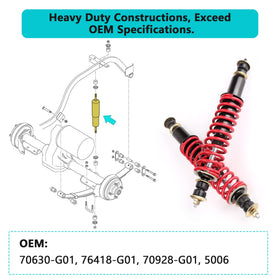 10L0L OEM replacement compatible with 76418-01 and 70928-G01 shocks
