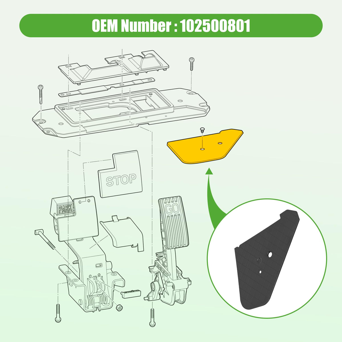 10L0L OEM 102500801 direct replacement compatibility.