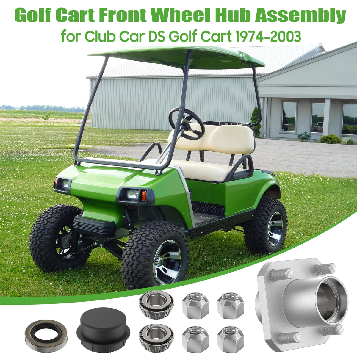 10L0L front hub with oil seals for moisture protection