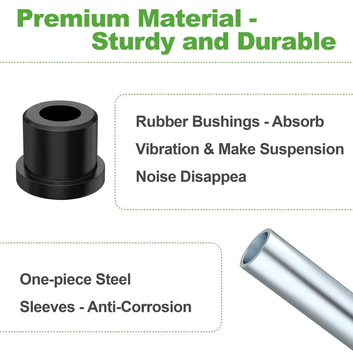 10L0L one-piece steel spacers resist rust