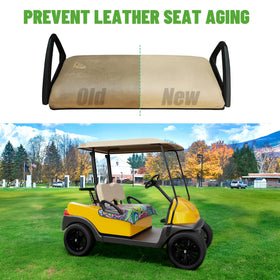 10L0L One-step installation over armrests demonstrates quick, secure fit.