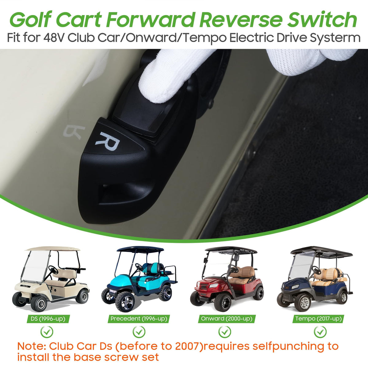 10L0L Onward/Tempo/Precedent compatibility for 48V golf carts