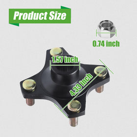 10L0L Package includes hub, brake rotor, bearings, races, and necessary hardware.