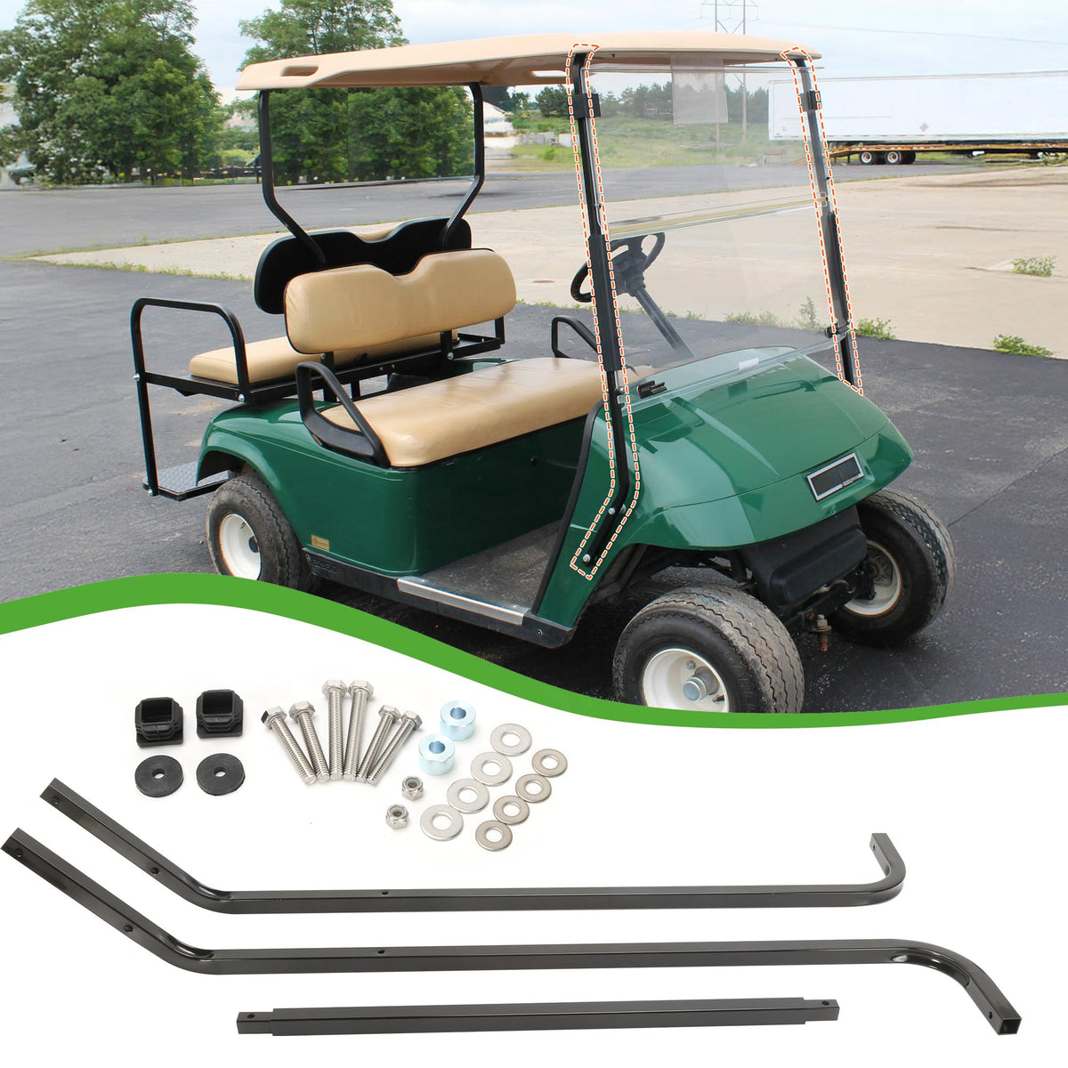 10L0L package includes three brackets and all needed parts for quick repair.
