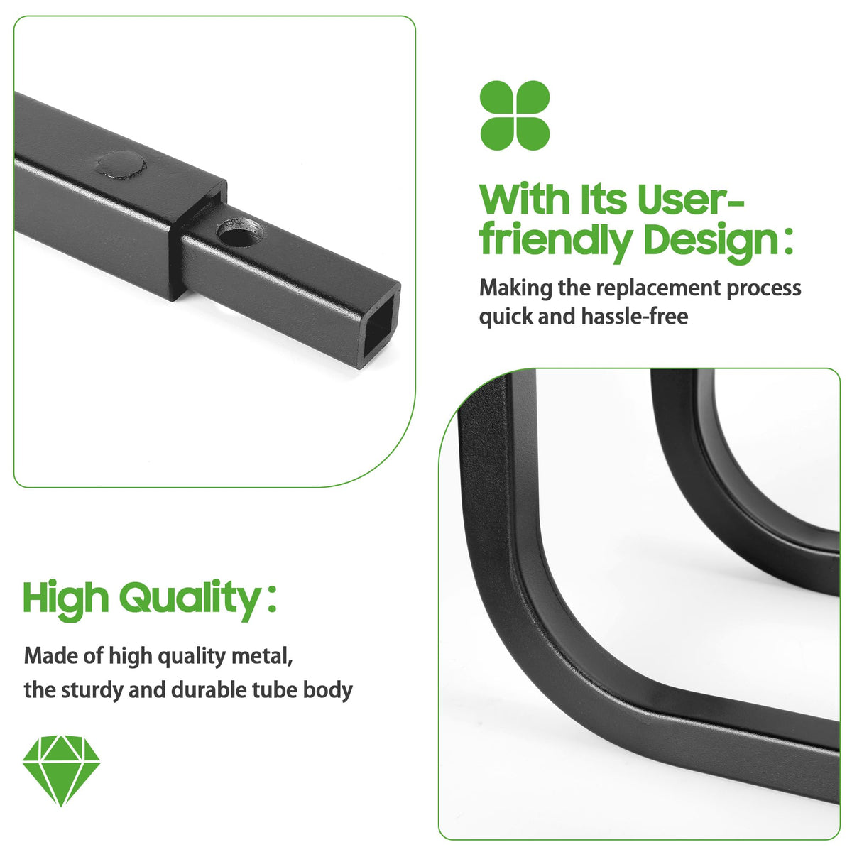 10L0L package includes three brackets and essential parts for quick repair