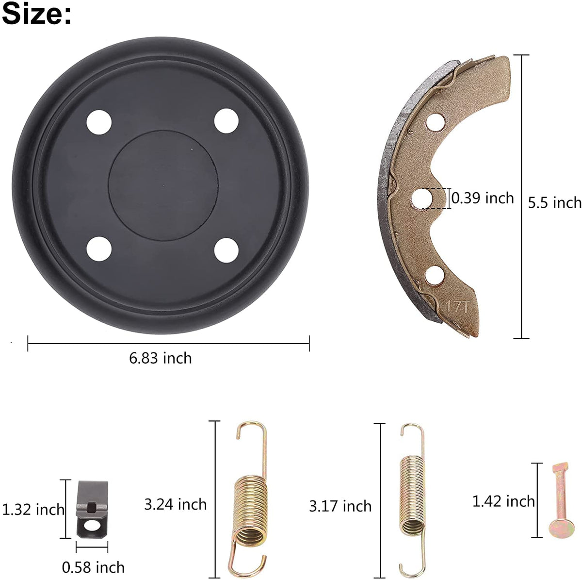 10L0L packaged brake kit ready for quick replacement.