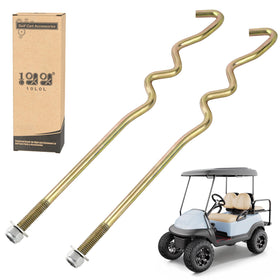 Packaging confirms two rods and two nylon lock nuts included.