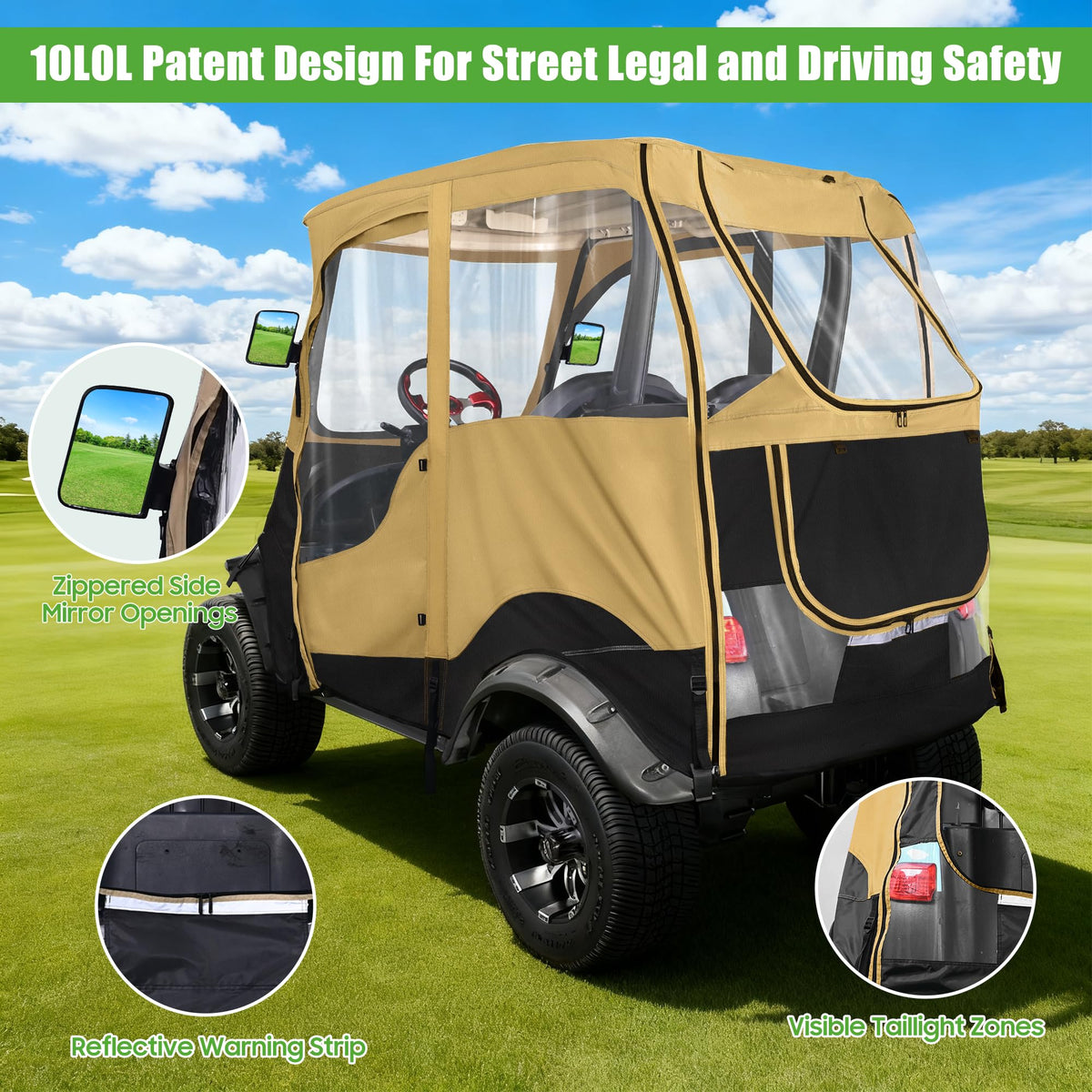 10L0L khaki enclosure includes a one-year warranty for peace of mind.