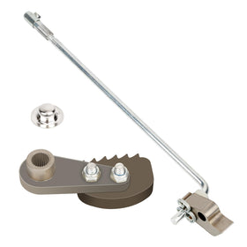 Carryall-ready setup with 10L0L Park Brake Latch Kit.