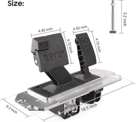 10L0L pedal assembly for Precedent front view shows mounting points