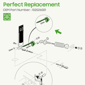 Spacer included for simple tool-free installation