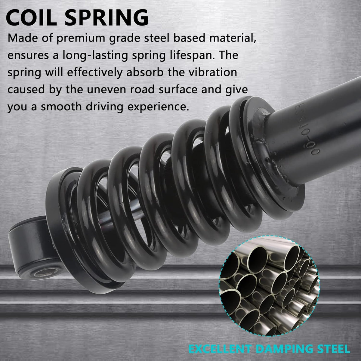 10L0L polished steel rear shock rod detail highlights durability