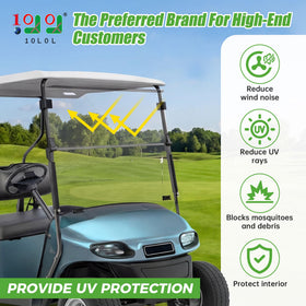 10L0L polycarbonate windscreen offers high impact resistance and clear visibility