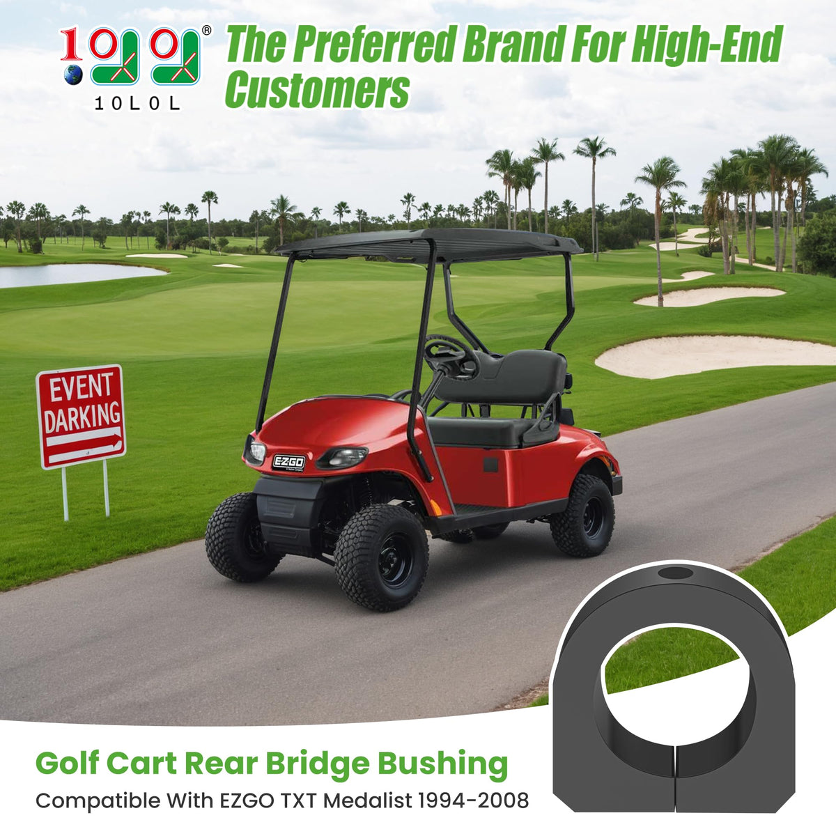 10l0l polyurethane rear bushing material ensures durable, smooth operation