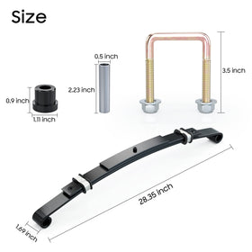 Rust-resistant powder-coated finish guards against moisture and mud