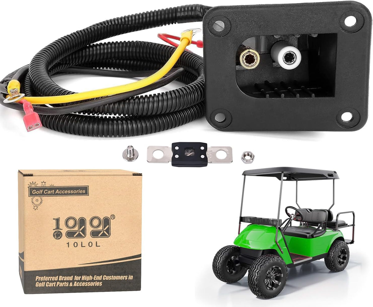10L0L Powerwise receptacle EZGO TXT exterior view for easy charging