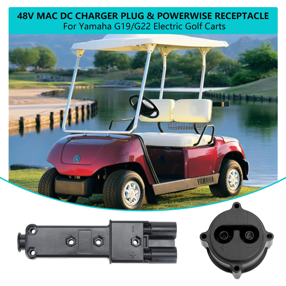 10L0L Powerwise receptacle kit enhances plug connections for Yamaha G19/G22