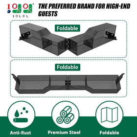 10L0L Premium Steel Anti-Rust Basket for Club Car Tempo durable, corrosion-resistant front storage